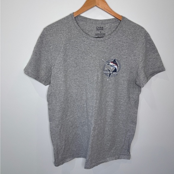 Croft & Barrow Southern Waves Gray Men's T-Shirt (M) - Picture 2 of 5